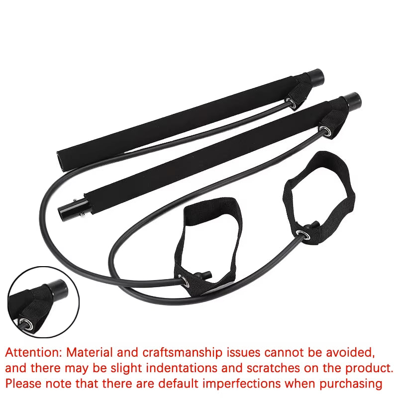 ALongSong Weerstandsbanden Set Mannen Met Pilates Bar Set 6 Latex Oefenbanden 50-300 LBS/Handgrepen Deur/Anker Pilates Apparatuur Voor Thuis Gym Workout Fitness ALongSong Weerstandsbanden Set Mannen Met Pilates Bar Set 6 Latex Oefenbanden 50-300 LBS/Handgrepen Deur/Anker Pilates Apparatuur Voor Thuis Gym Workout Fitness